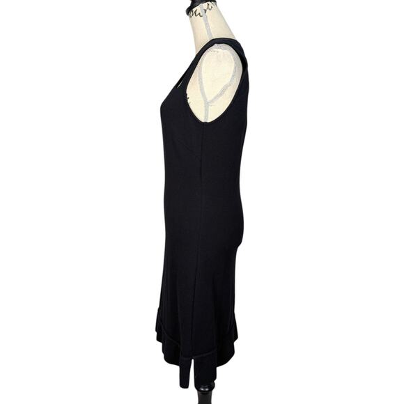 Y2K Cache Sleeveless Jersey Knit Sheath Dress with Cutouts Black Size M - Picture 3 of 14